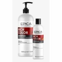 Шампунь Epica Professional Rich Color Rich Color Shampoo, Шампунь для окрашенных волос, с маслом макадамии и экстрактом виноградных косточек, 300 мл