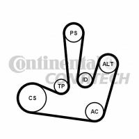 Поликлиновой ременный комплект Contitech 6PK1795K1