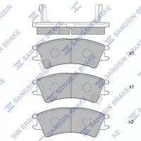 HI-Q SP1096 (5810102A00 / 5810102A00 / 5810102A00S1) колодки дисковые п.\ atos / atos prime 1.0i 12v 98