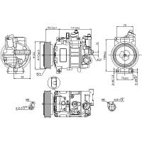 NISSENS 89415 (4F0260805AA / 4F0260805AE / 4F0260805AL) компрессор кондиционера