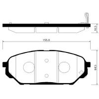 HSB HP0039 (581013JA00 / 581013JA50) колодки тормозные дисковые передн: veracruz 07-09, ix55 07-