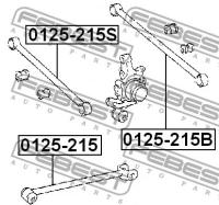 Тяга задняя поперечная (TOYOTA CALDINA ST215 / CT216 4WD 1997-2002), 0125215S FEBEST 0125-215S