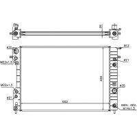 STELLOX 10-25247-SX (1025247_SX / 1302110 / 52463049) радиатор системы охлаждения с ac акпп\ Opel (Опель) Omega (Омега)