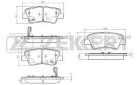 Zekkert1 ZEKKERT Колодки тормозные ZEKKERT bs2444