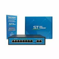 Space Technology ST-S180POE (2M/100W/А) PRO Switch POE 8-ми портовый