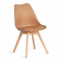 Стул Tetchair TULIP (mod. 73-1) дерево/пластик/экокожа, 47,5x55x80 см, Бежевый (Latte)