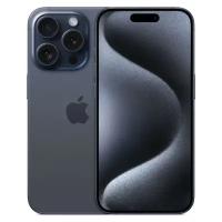 Смартфон Apple iPhone 15 Pro 256 ГБ, Dual: nano SIM + eSIM, синий титан