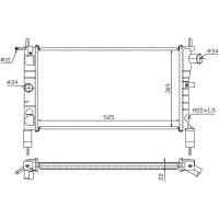 STELLOX 10-25102-SX (1025102_SX / 1300112 / 1300113) радиатор системы охлаждения без ac\ Opel (Опель) Astra (Астра)