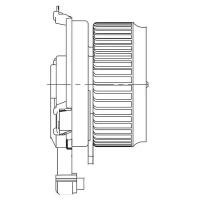 LUZAR LFh23CV (LFH23CV) вентилятор отопителя для а / м Honda (Хонда) Civic (Цивик) 4d (12-) lfh23cv