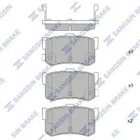 HI-Q SP1074 (34A0058302 / 43022SD4000 / 43022SD4010) колодки торм.зад.диск.\ Sonata (Соната) 94-98