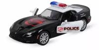 Металлическая машинка Kinsmart 1:32 Dodge "2013"SRT Viper GTS (Police) инерционная, двери открываются