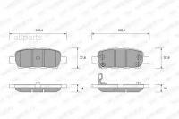 WEEN 151-1381 Колодки задние NISSAN Qashqai/Qashqai+2 (J10, JJ10), X-Trail (T30 WEEN 151-1381