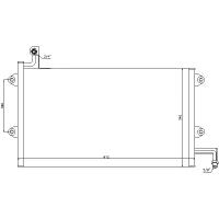 NISSENS 94164 (08102002 / 1H0820413 / 1H1820413) радиатор конд. VW Golf (Гольф) / vento all 94-98