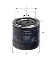 HENGST FILTER H10W01 H10W01_фильтр масляный! КПП 1x\ Omn Volvo F10/12/16. FH12/16, Toyota Corolla/Carina 1.8D/2.0D 84>