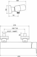 Смеситель Ravak 10° TD 032.00/150 X070066 для душа