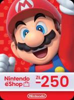 Карта пополнения Nintendo eShop на 250 ZL (Польша) / Gift card - 250 ZL (PLN)