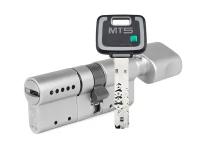 Цилиндр Mul-t-Lock MT5+ ключ-вертушка (размер 40х40 мм) - Никель, Флажок (5 ключей)