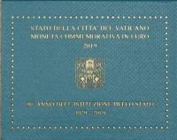 Ватикан 2 евро 2019 90-летие основания города государства Ватикан