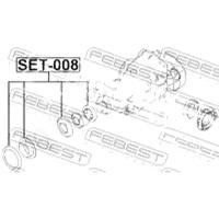 FEBEST set-008 сальник редуктора заднего моста комплект BMW (БМВ) x5 e53 1999-2006 [ece]