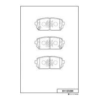 MK KASHIYAMA D11233M (D11233M_MK) колодки тормозные дисковые Carens (Каренс) 07- d11233m