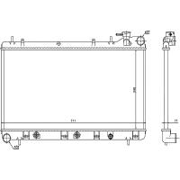 STELLOX 10-26264-SX (1026264_SX / 45111FC360 / 45199-FC020) радиатор системы охлаждения акпп\ Subaru (Субару) Impreza