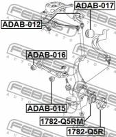 сайлентблок подвески, ADAB012 FEBEST ADAB-012