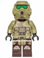 Минифигурка Lego Star Wars Clone Scout Trooper, 41st Elite Corps (Phase 2) - Kashyyyk Camouflage, Dark Tan Markings on Legs, Scowl sw1002