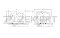 ZEKKERT BS-1945 Колодки торм. диск. задн. BMW 5 (F10 F11) 10- X3 (F25) 10- X4 (F26) 14- Z4 Roadster (E89) 09-