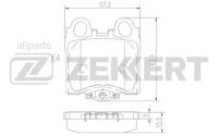 ZEKKERT BS-1861 Колодки торм. диск. задн. Lexus GS 300 400 (S16_) 97- SC 430 (Z40) 01- IS 200 300 (XE10) 99- Toyo