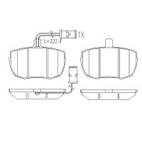 PATRON PBP829 (1571570 / 1571571 / 1571572) колодки тормозные дисковые передн Alfa romeo (Альфа ромео) ar 8 бортовой