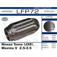 EUROEX LFP72 гофра глушителя \ Nissan (Ниссан) teana (j32), Maxima (Максима) V 2.5-3.5 (interlock) большая