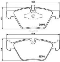 BREMBO P06040 Колодки тормозные дисковые передн. BMW 1 (E81) 09/06-09/12 / BMW 1 (E87) 02/03-01/13 / BMW 1 Convert