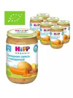 HIPP Детское пюре HiPP Овощи-говядина, 220г (6 шт)
