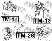 подушка двиг.задн. Toyota Corolla Runx/Allex NZE1, TM13 FEBEST TM-13