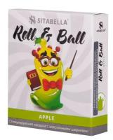 Стимулирующий презерватив-насадка Roll & Ball Apple (прозрачный)