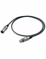 Шнур микрофонный Proel XLR-XLR 50cm BULK250LU05