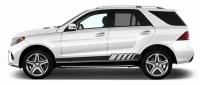 Наклейки полосы на Mercedes M-Class AMG (W166, W164, W163)