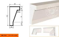 Фасадный Молдинг Lepninaplast МВ-110/4 В110хШ60хД2000 мм / Лепнинапласт