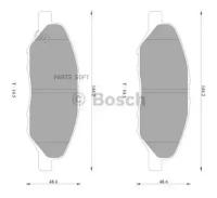 BOSCH 0986AB2777 коодки тормозные