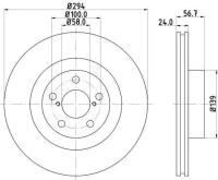 Диск тормозной передний SAAB, SCION, Subaru, Toyota 9-2X Kombi, FR-S Coupe, BRZ, EXIGA, Forester, Impreza ND7004K 1шт