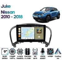 Штатная магнитола Wide Media для Nissan Juke 2010 - 2018 / Android 10, 9 дюймов, 4/32GB, 8 ядер, DSP, 4G