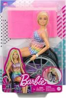 Кукла Барби Barbie, блондинка, в инвалидном кресле