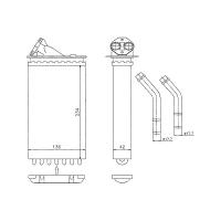 STELLOX 10-35011-SX (09194851 / 1035011_SX / 1618 026) радиатор печки\ Opel (Опель) Omega (Омега) 2.0-2.5td 94