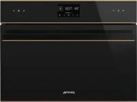 Компактный духовой шкаф Smeg SO4602M1NR, комбинированный с микроволновой печью, 11 режимов, 45 см, черный