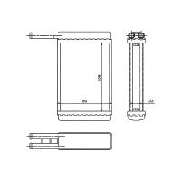 STELLOX 10-35168-SX (1 654 646 / 1035168_SX / 1654546) радиатор печки\ Ford (Форд) Fiesta (Фиеста) 1.1-1.8i / 1.8d 89-95