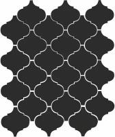 65001 Арабески глянцевый черный 26*30 керам.плитка