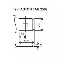 Аккумулятор для ИБП WBR HR1221W F2 12V 5.6Ah