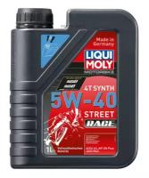 LiquiMoly 5W-40 Motorbike 4T Synth Street Race (1L) синт.масло моторн.!д/мотоц. API SL/SM JASO MA-2 LIQUI MOLY / арт. 2592 - (1 шт)