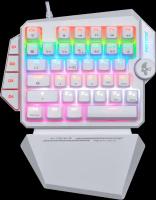 Клавиатура Jet.A Panteon T7 CS белая {проводная, механическая, игровая, 39кл., USB 2.0, подсветка}