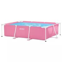 INTEX Бассейн каркасный Pink Frame Pool, 220х150х60 см, цвет розовый 28266NP